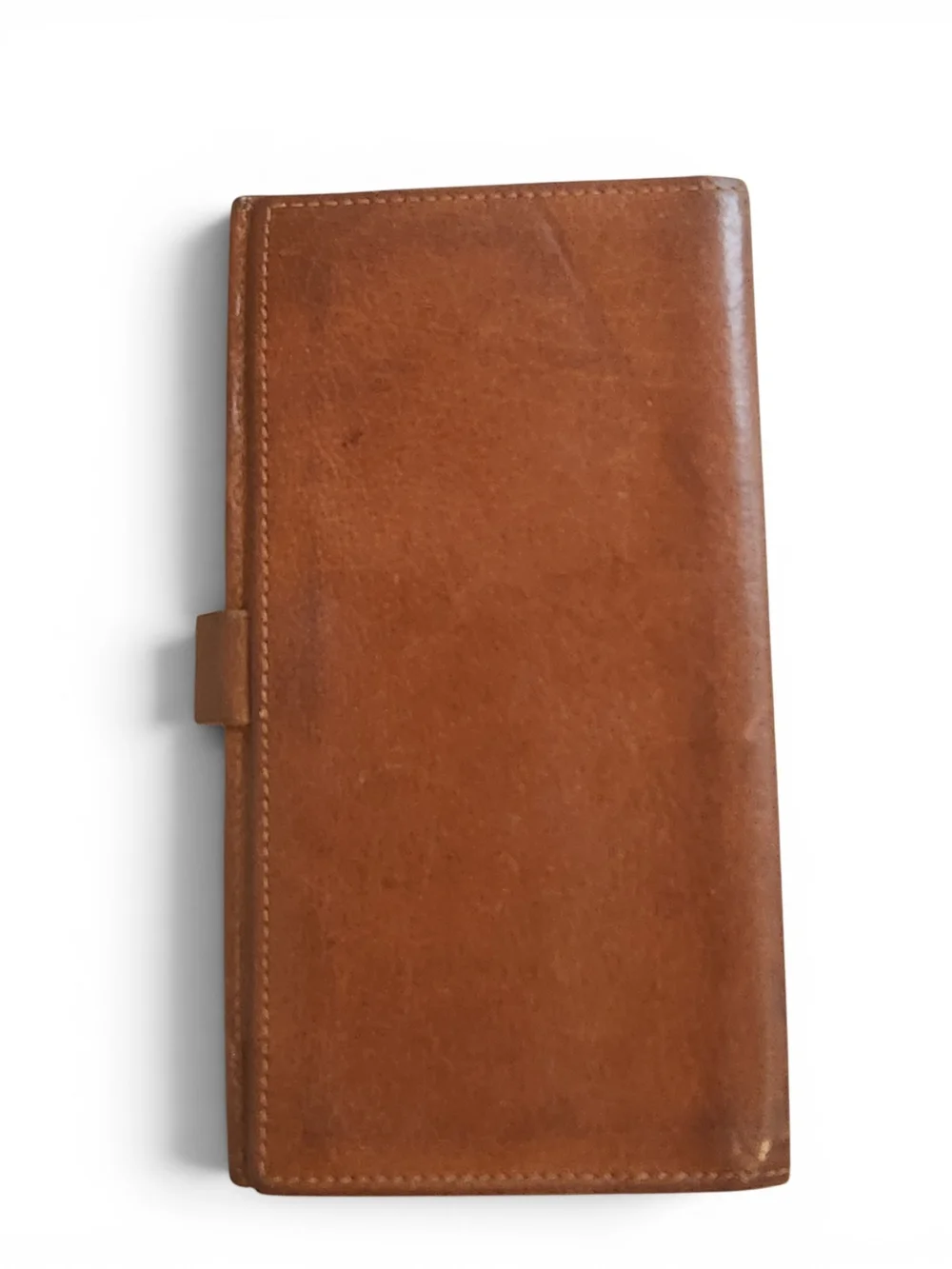 Vintage Coach Brown Leather Long Wallet Checkbook Notebook